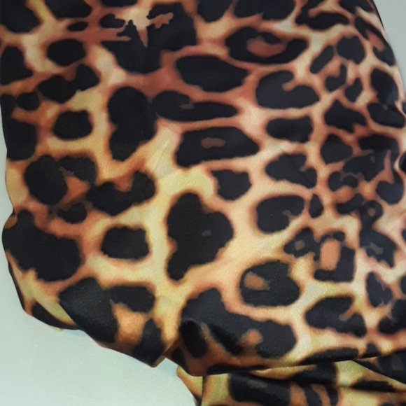 Leopard Print Bodycon Spaghetti Strap Dress - Picture 4 of 5